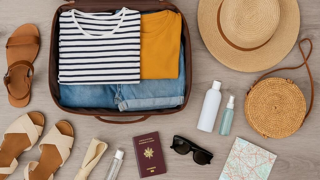 Europe travel packing list by season