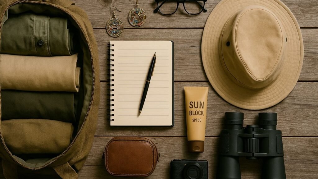 packing list for African safaris